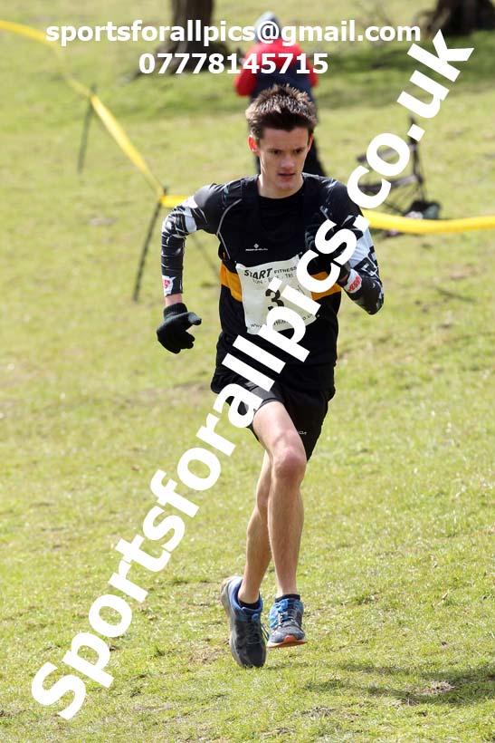 Masters men 2021 NECAA Cross Country Relays, Thornley Farm, Peterlee, Saturday, April 10th. Photo: David T. Hewitson/Sports for All Pics
